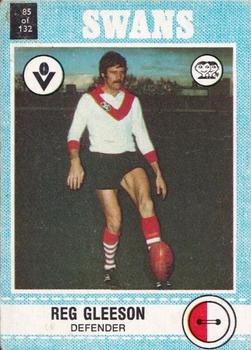 1977 Scanlens VFL #85 Reg Gleeson Front